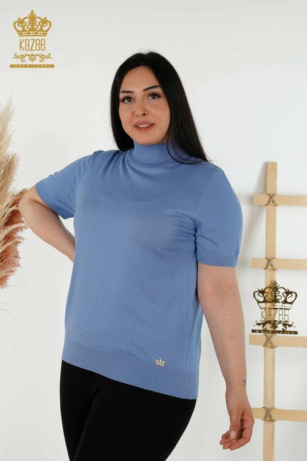 Women's Knitwear Stand Blue - 16168 | KAZEE - Thumbnail