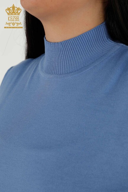 Women's Knitwear Stand Blue - 16168 | KAZEE - Thumbnail