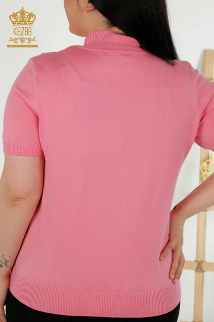 Women's Knitwear Stand Pink - 16168 | KAZEE - Thumbnail