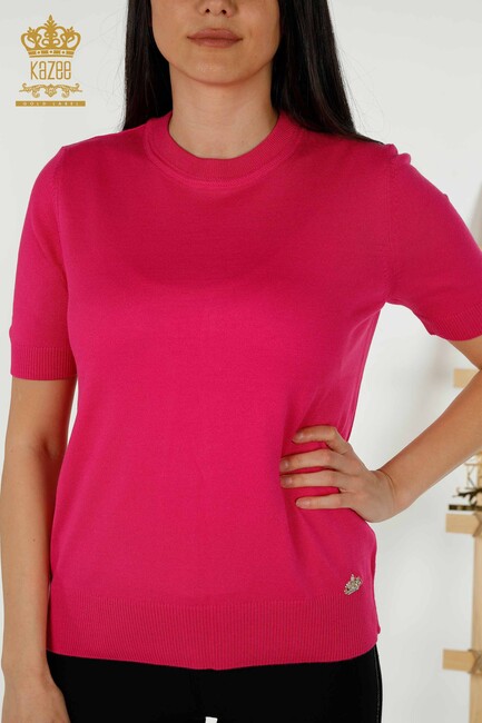 Women's Knitwear Kazee Logo Fuchsia - 30254 | KAZEE - Thumbnail