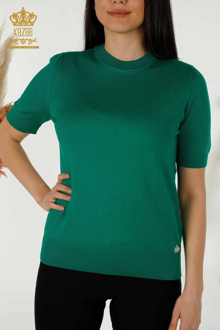 Women's Knitwear Kazee Logo Green - 30254 | KAZEE