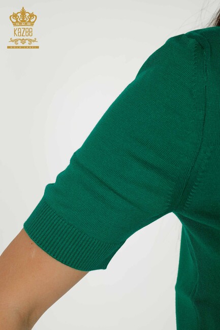 Women's Knitwear Kazee Logo Green - 30254 | KAZEE - Thumbnail