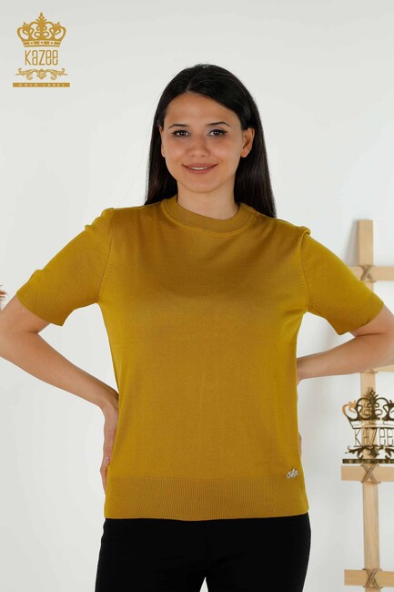 Women's Knitwear Kazee Logo Mustard - 30254 | KAZEE - Thumbnail