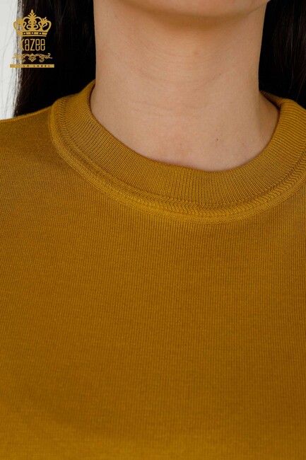 Women's Knitwear Kazee Logo Mustard - 30254 | KAZEE - Thumbnail