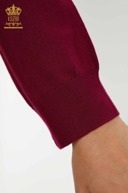 Women's Knitwear Logo Purple - 11122 | KAZEE - Thumbnail