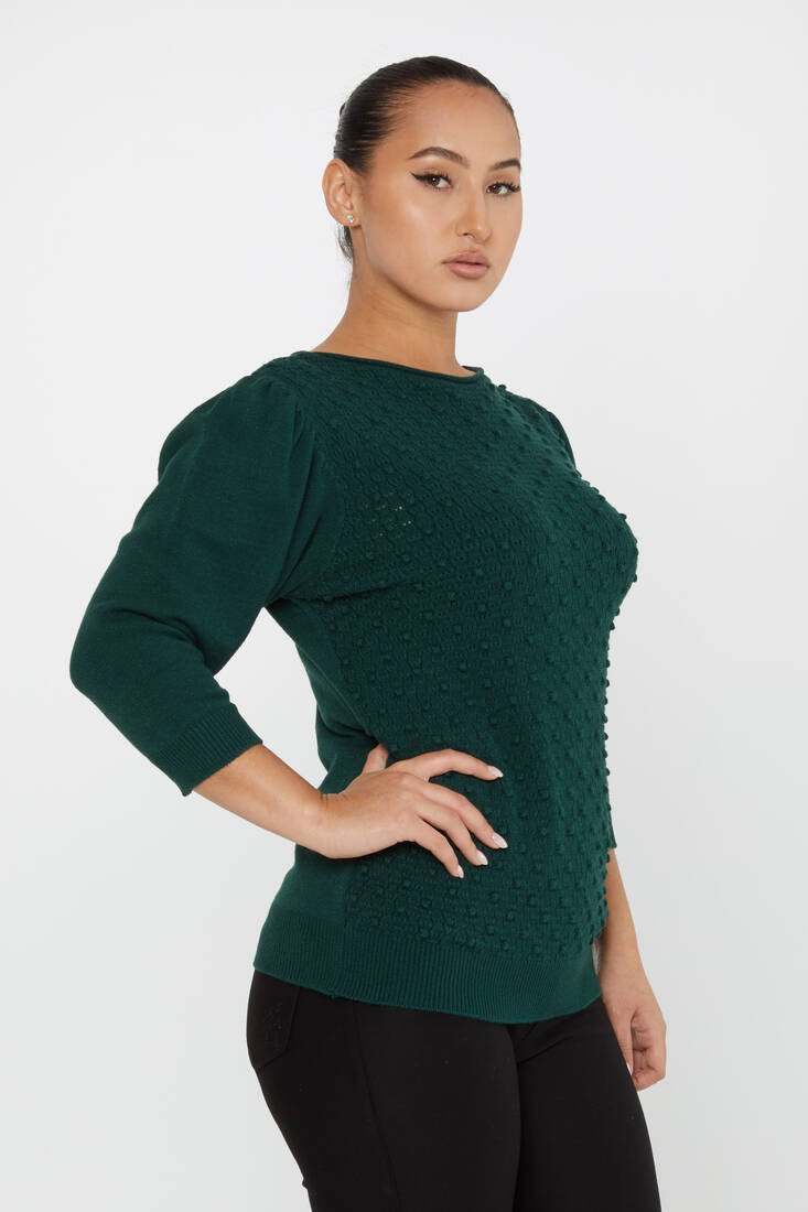 Women's Knitwear Self-Woven Oil - 30340 | KAZEE