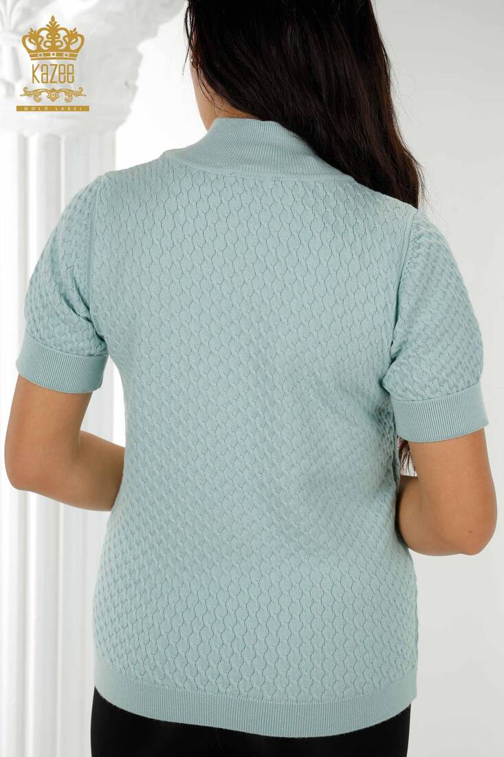 Women's Knitwear Short Sleeve Mint - 30119 | KAZEE