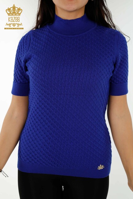 Women's Knitwear Short Sleeve Saks - 30119 | KAZEE - Thumbnail