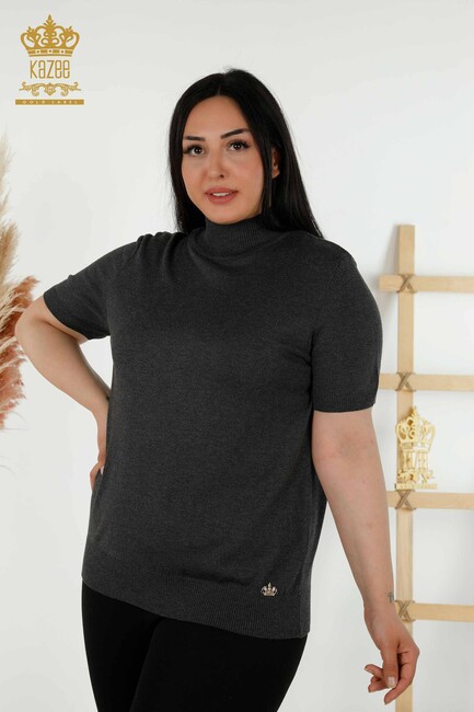 Women's Knitwear Stand Smoked - 16168 | KAZEE - Thumbnail