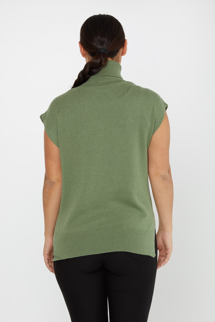 Women's Knitwear Stone Sweater Khaki - 30242 | KAZEE - Thumbnail