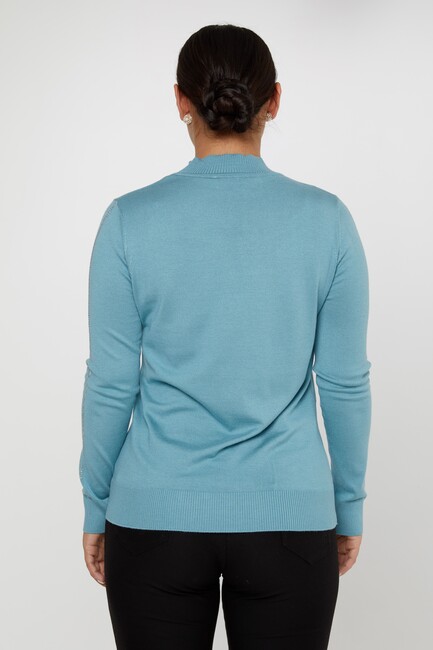 Women's Sweater Stoned Bird Pattern Mint - 31038 | KAZEE - Thumbnail