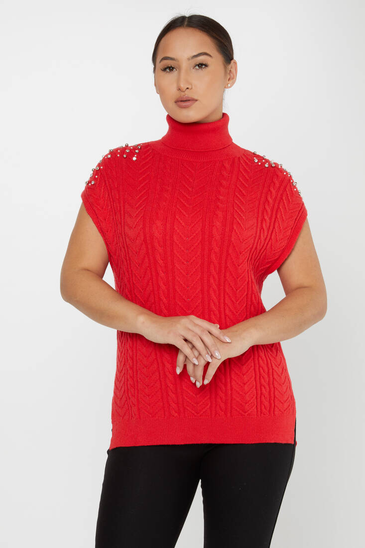 Women's Knitwear Stone Sweater Coral - 30242 | KAZEE