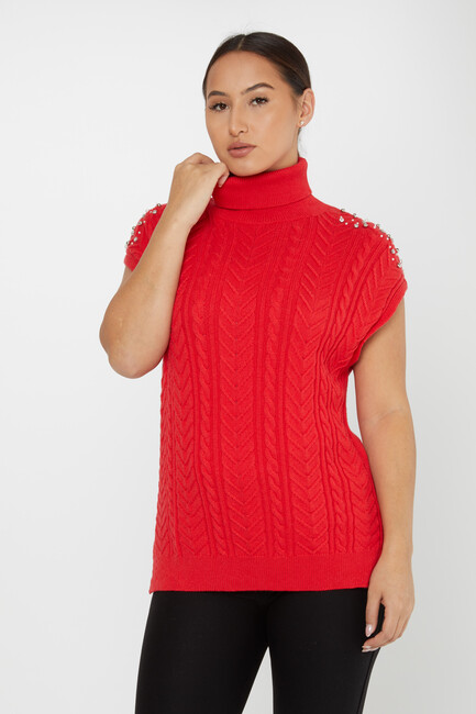 Women's Knitwear Stone Sweater Coral - 30242 | KAZEE - Thumbnail