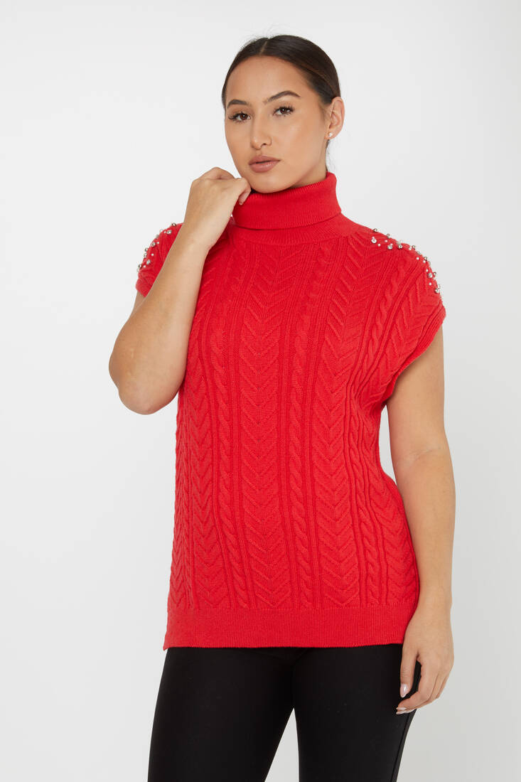 Women's Knitwear Stone Sweater Coral - 30242 | KAZEE