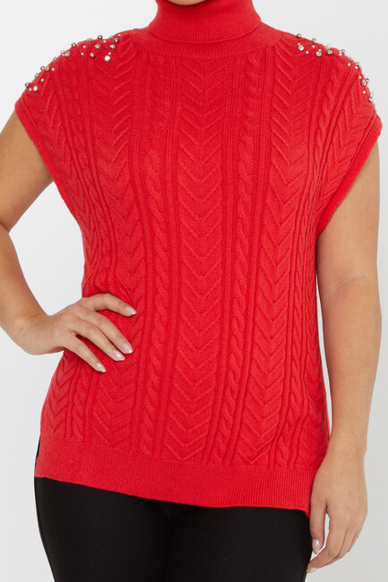 Women's Knitwear Stone Sweater Coral - 30242 | KAZEE - Thumbnail