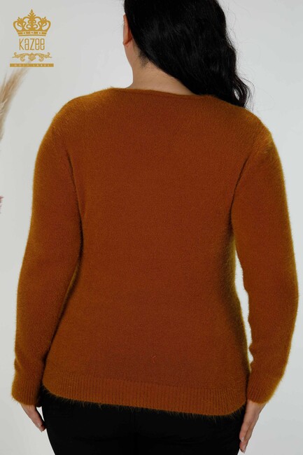 Women's Knitwear Sweater Angora Mustard - 16994 | KAZEE - Thumbnail