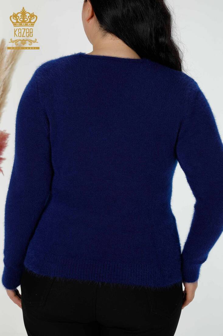 Women's Knitwear Sweater Angora Saks - 16994 | KAZEE