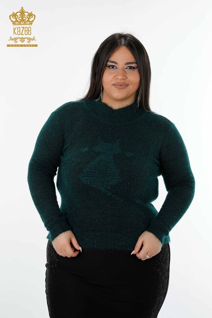 Women's Knitwear Sweater Cat Patterned Nefti - 19071 | KAZEE - Thumbnail