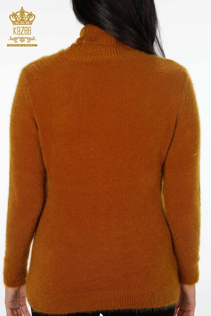 Women's Knitwear Sweater Turtleneck Mustard - 18843 | KAZEE - Thumbnail