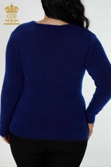 Women's Knitwear Sweater Leaf Patterned Saks - 16995 | KAZEE - Thumbnail