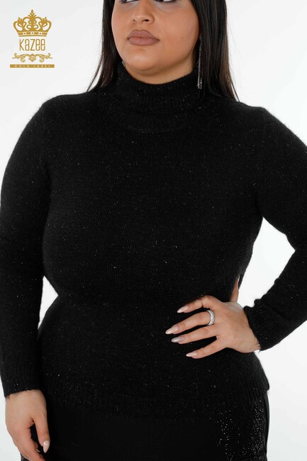 Women's Knitwear Sweater Silvery Black - 19077 | KAZEE - Thumbnail