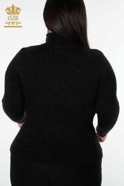 Women's Knitwear Sweater Silvery Black - 19077 | KAZEE - Thumbnail