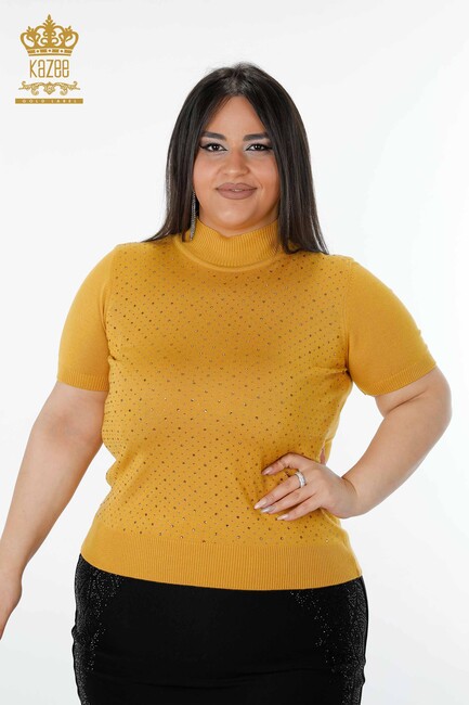 Women's Knitwear Sweater Stony Saffron - 16950 | KAZEE - Thumbnail