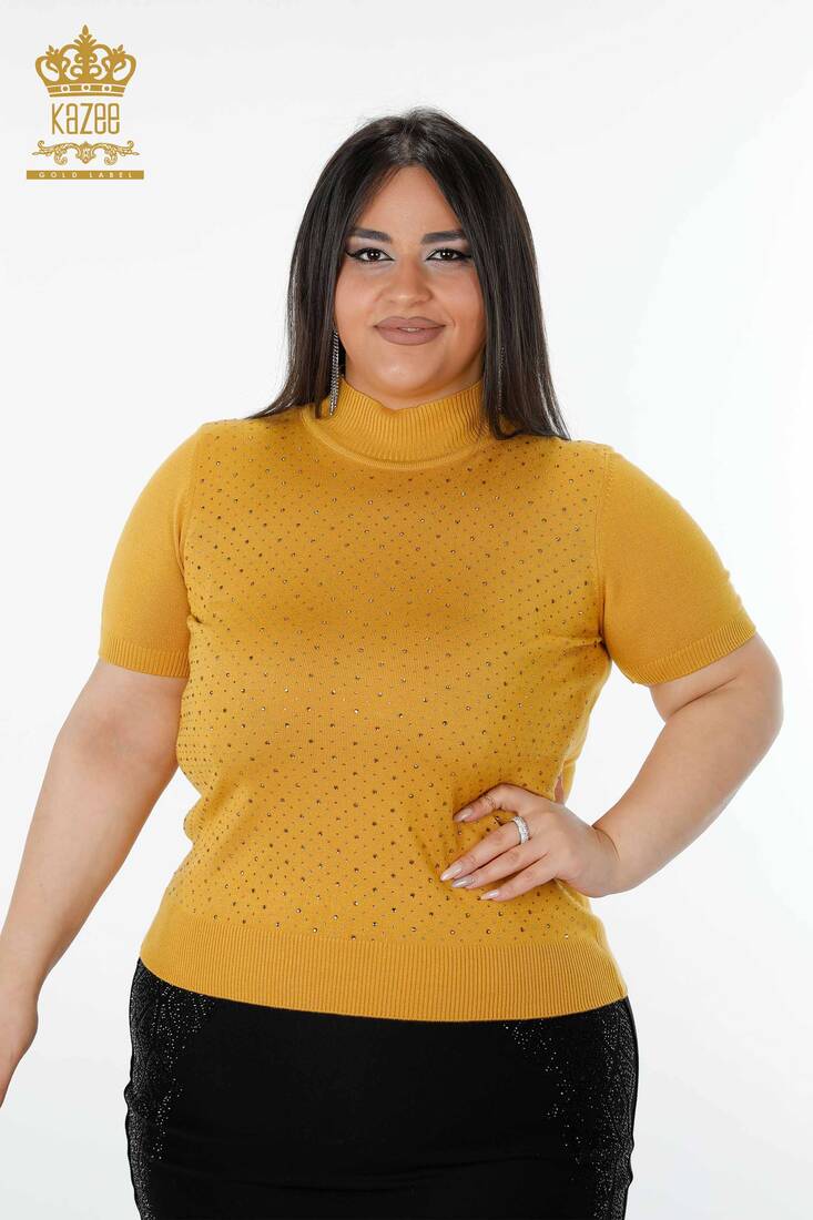 Women's Knitwear Sweater Stony Saffron - 16950 | KAZEE