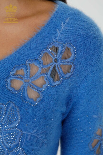 Women's Knitwear Sweater Tulle Blue - 18918 | KAZEE - Thumbnail