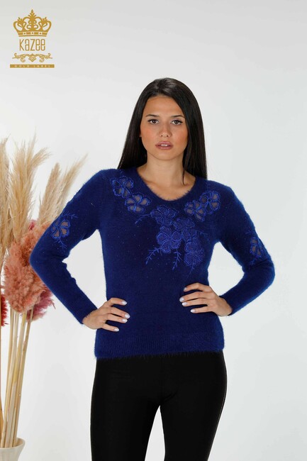 Women's Knitwear Sweater Tulle Saks - 18918 | KAZEE - Thumbnail