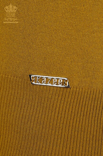 Women's Knitwear Sweater Zero Sleeve Mustard - 16922 | KAZEE - Thumbnail