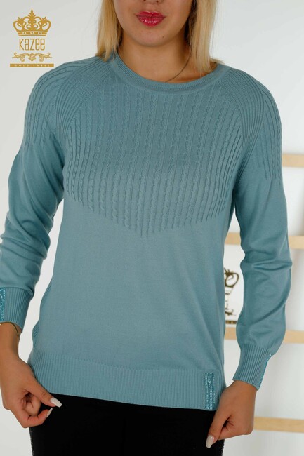 Women's Knitwear Stone Mint - 30104 | KAZEE - Thumbnail