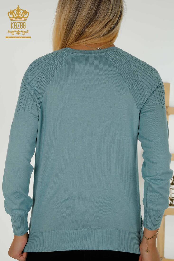 Women's Knitwear Stone Mint - 30104 | KAZEE