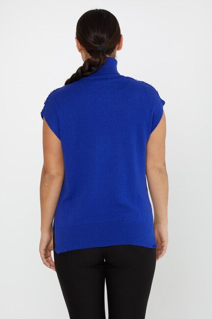 Women's Knitwear Stone Sweater Saxe - 30242 | KAZEE - Thumbnail