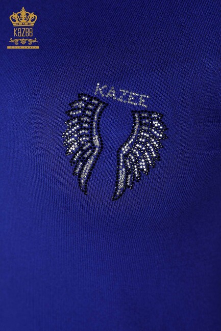 Women's Knitwear Wing Patterned Saks - 16921 | KAZEE - Thumbnail