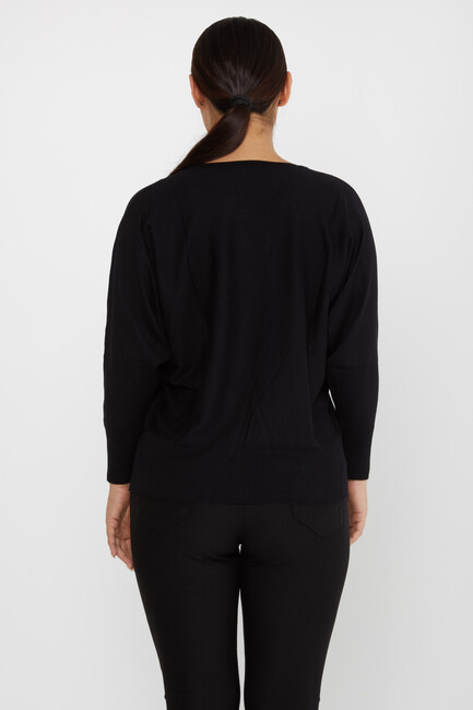 Women's Knitwear Stoned Black - 30227 | KAZEE - Thumbnail