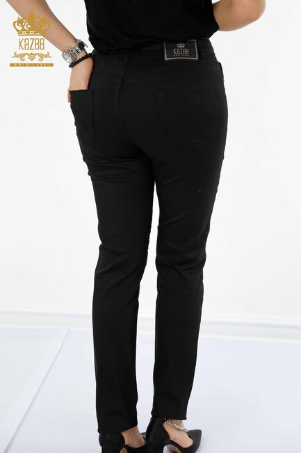 Women's Leggings Pants Kazee Written Black - 3603 | KAZEE - Thumbnail