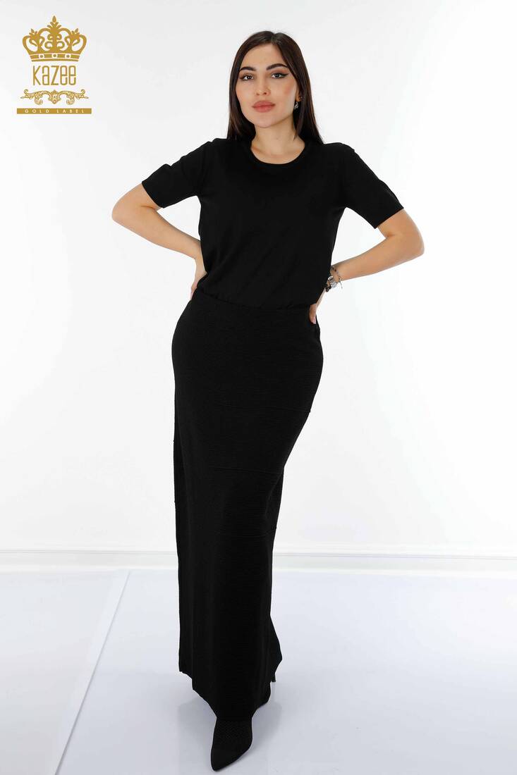 Women's Long Skirt Black - 4138 | KAZEE