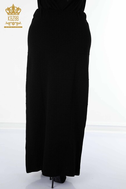 Women's Long Skirt Black - 4138 | KAZEE - Thumbnail