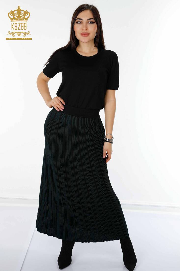 Women's Long Skirt Elastic Waist Nefti - 4131 | KAZEE