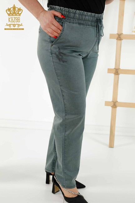 Women's Trousers Pocket Detailed Mink - 3673 | KAZEE - Thumbnail