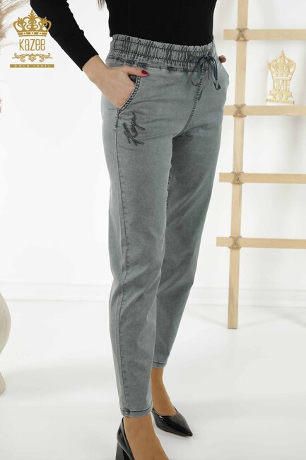 Women's Trousers Elastic Waist Mink - 3674 | KAZEE - Thumbnail