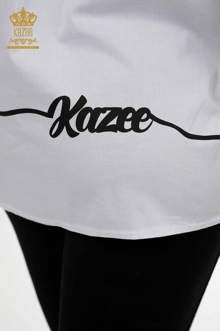 Women's Shirt Pocket Detailed White - 20312 | KAZEE - Thumbnail