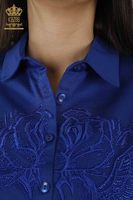 Women's Shirt Stone Embroidered Saks - 20233 | KAZEE - Thumbnail