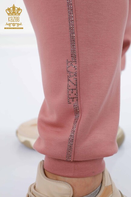 Women's Tracksuit Set Hooded Dried Rose - 17477 | KAZEE - Thumbnail