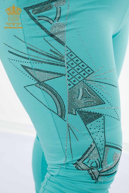 Women's Tracksuit Set Patterned Mint - 17395 | KAZEE - Thumbnail