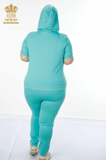 Women's Tracksuit Set Patterned Mint - 17395 | KAZEE - Thumbnail