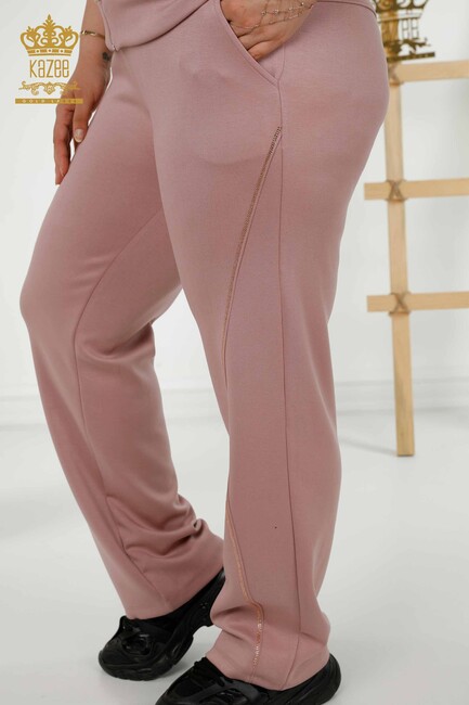 Women's Tracksuit Set Pocket Detailed Rose - 20411 | KAZEE - Thumbnail