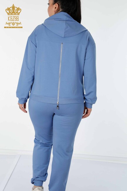 Women's Tracksuit Set Wing Detailed Blue - 17481 | KAZEE - Thumbnail