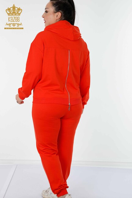 Women's Tracksuit Set Wing Detailed Orange - 17481 | KAZEE - Thumbnail